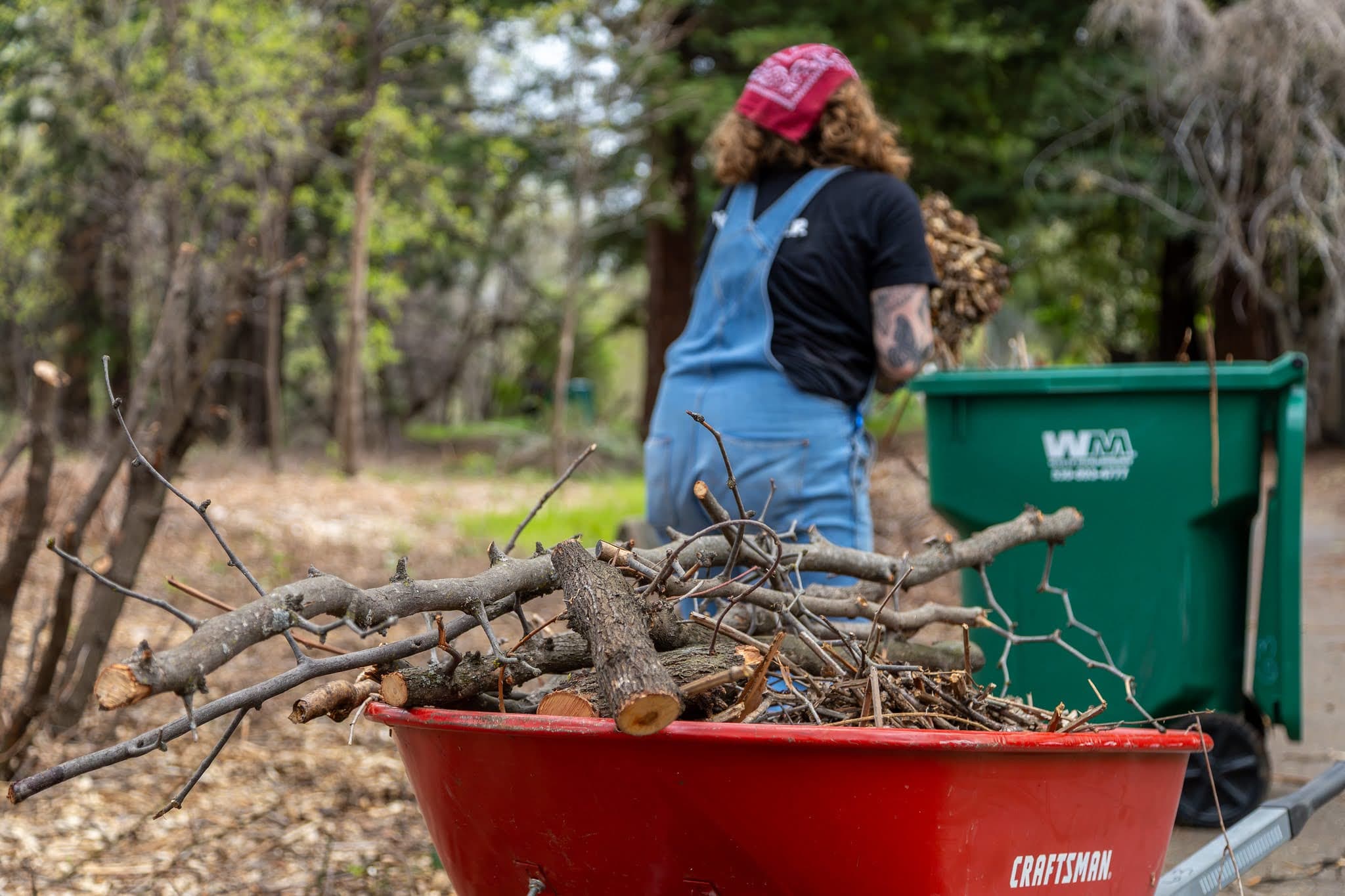 BCFSC chipper crew processing brush piles