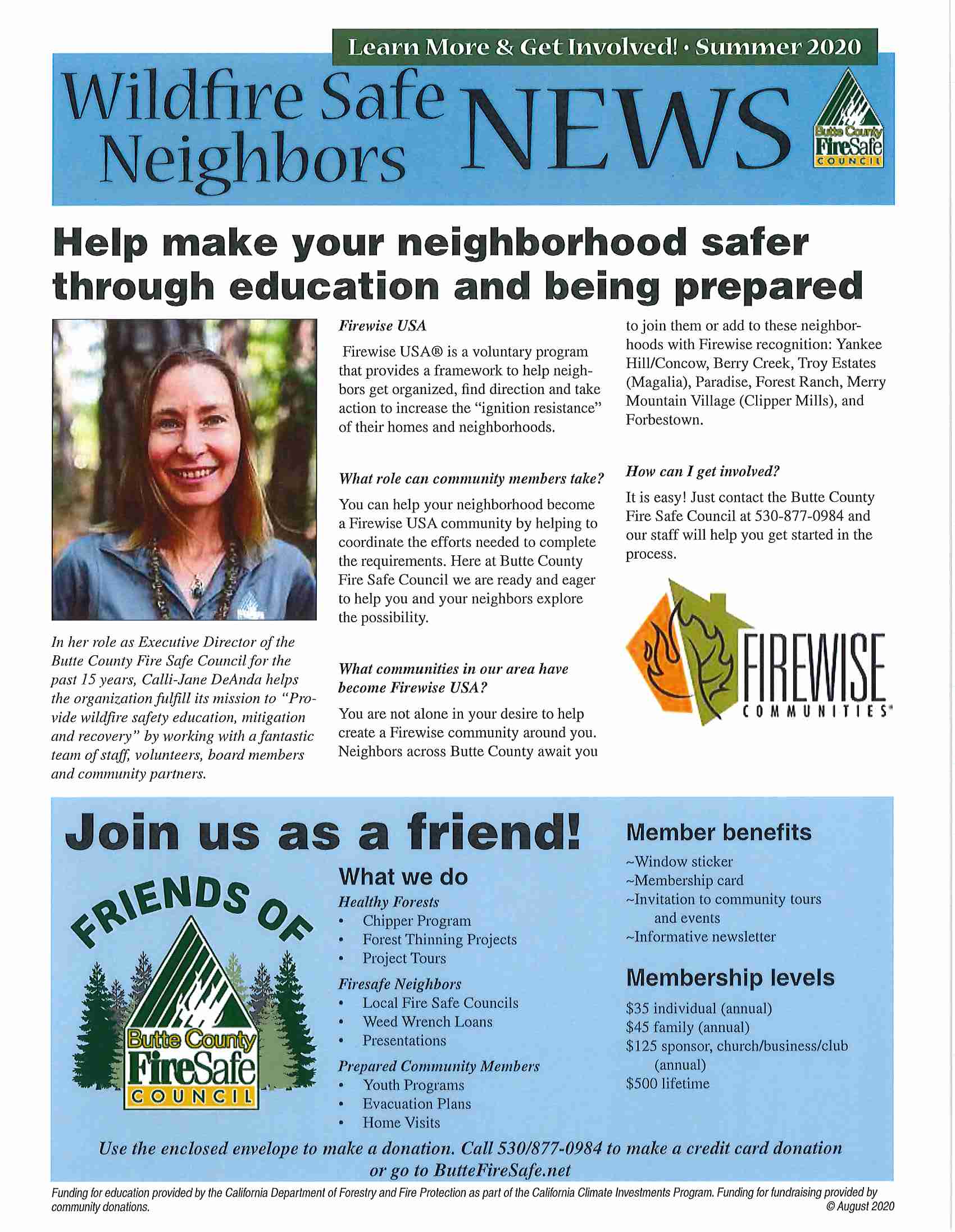 Butte County Fire Safe Council Newsletter